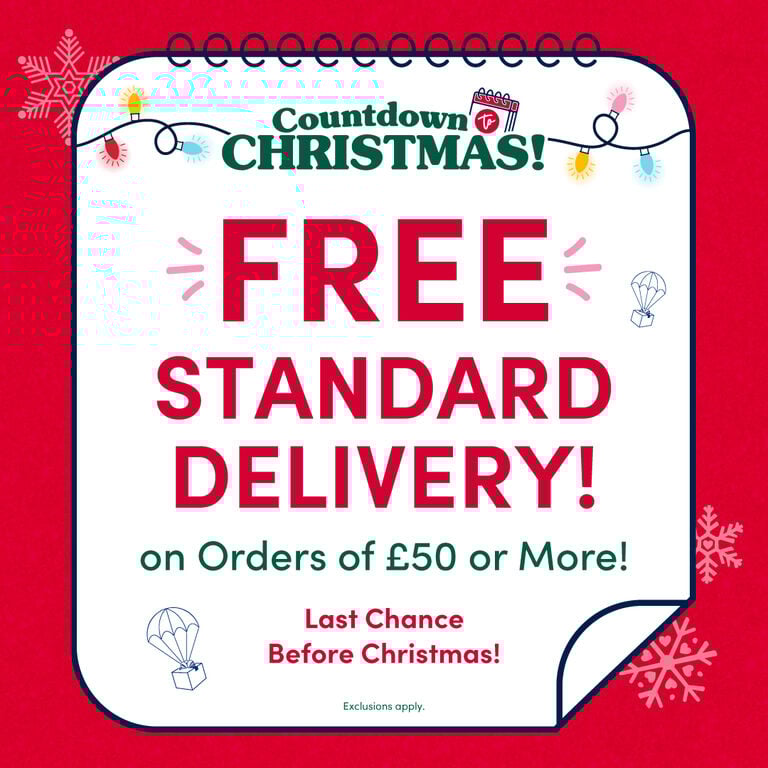 FREE Standard Delivery on Orders of £50 or More!