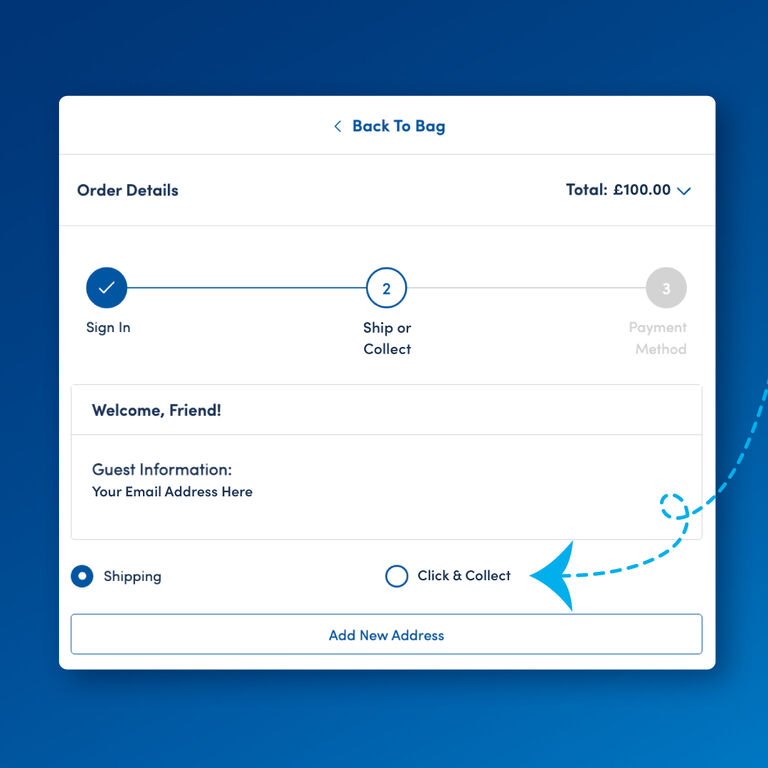 Shopping Bag Ship or Collect