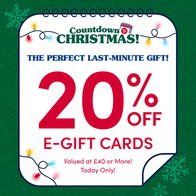 20% OFF E-Gift Cards Today Only!