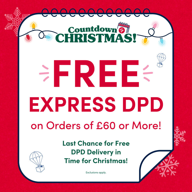 FREE Express DPD on Orders of &pound;60 or More