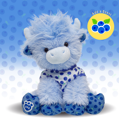 Blueberry Highland Cow Soft Toy Scented Gift Set