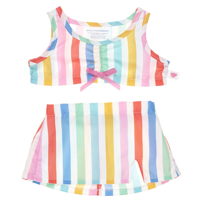 Rainbow Stripe Skirt Set - Build-A-Bear Workshop®