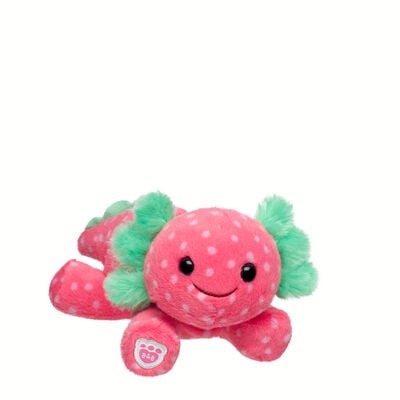 Build-A-Bear Mini Beans&reg; Strawberry Axolotl Soft Toy
