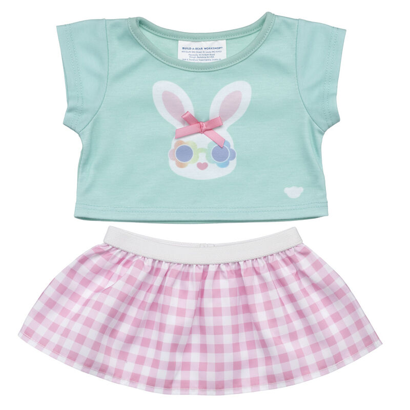 Gingham Bunny Easter Outfit 2 pc. by Build-A-Bear
