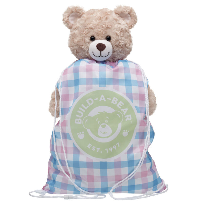 Spring Gingham Toy Bear Carrier by Build-A-Bear