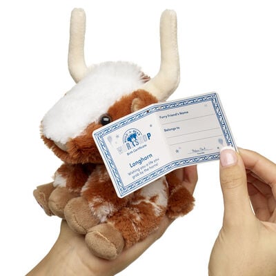 Build-A-Bear Mini Beans® Highland Cow Soft Toy 