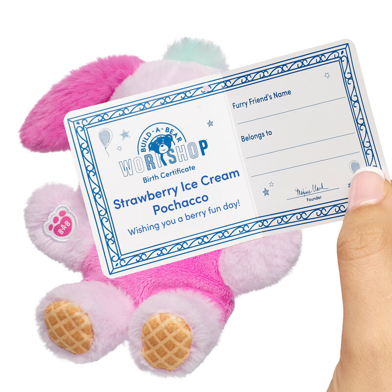 Build-A-Bear Mini Beans Strawberry Ice Cream Pochacco Plush by Build-A-Bear