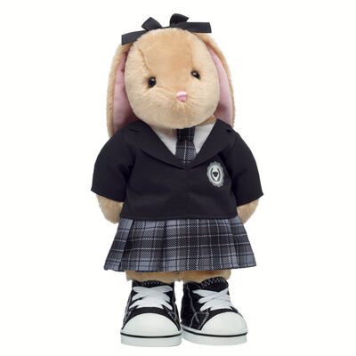 Pawlette&trade; Bunny Plush Black School Uniform Gift Set