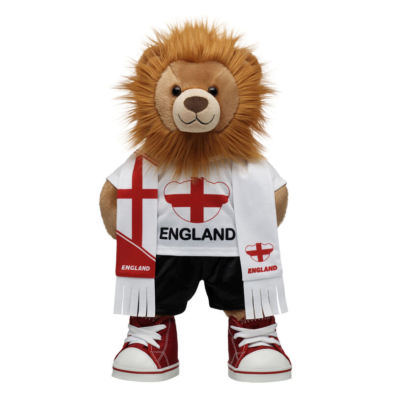 Wild Lion Soft Toy England Gift Set plush by Build-A-Bear