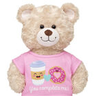 Coffee and Donut "You Complete Me" T-Shirt for Stuffed Animals - Build-A-Bear Workshop®