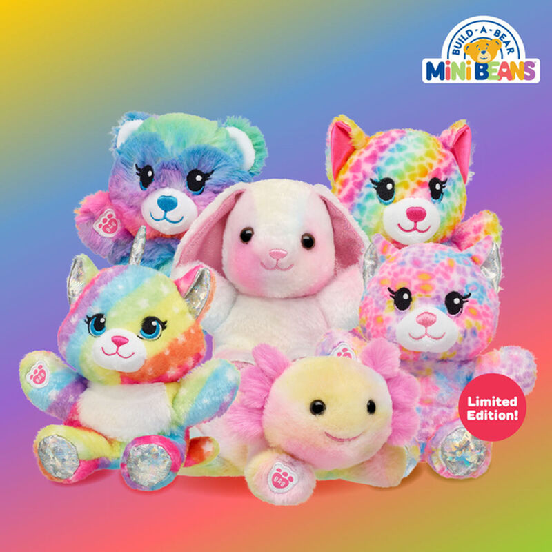 Mini Beans Rainbow Party Teddy Bear - Build-A-Bear Workshop&reg;