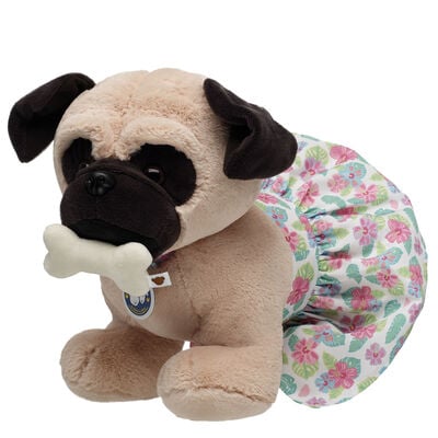 Promise Pets&trade; Pug Soft Toy Tropical Gift Set with Bone