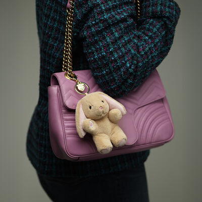 Pawlette&trade; Bunny Plush Bag Charm