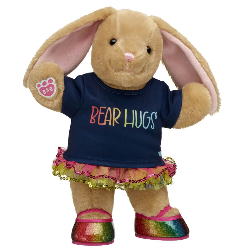 Pawlette™ Bunny Plush Toy and Rainbow Tutu Gift Set - Build-A-Bear Workshop®