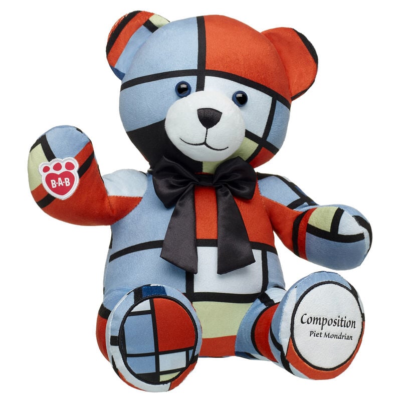 Piet Mondrian Composition Teddy Bear with Gifting Bow - Build-A-Bear Workshop®