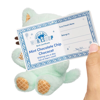 Build-A-Bear Mini Beans&reg; Mint Chocolate Chip Chococat&trade; Plush