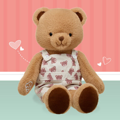 Sweethearts Beloved Brown Teddy Bear Overalls Gift Set