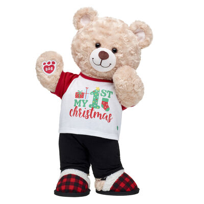 Happy Hugs Teddy Bear First Christmas Gift Set