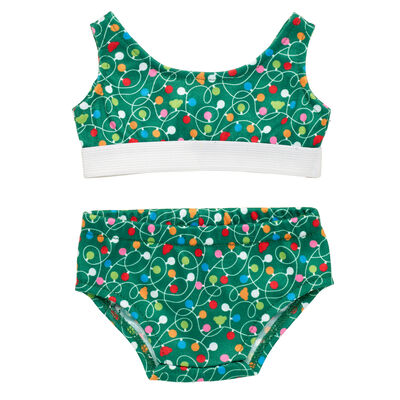 Christmas Lights Bra and Underwear Set 