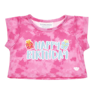 Pink Tie-Dye Birthday T-Shirt