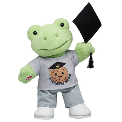 Spring Green Frog Soft Toy "One Smart Cookie" Graduation Gift Set