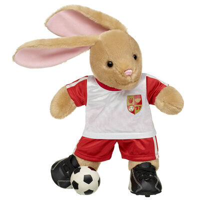 Pawlette&trade; Bunny Plush Red Football Gift Set with Football