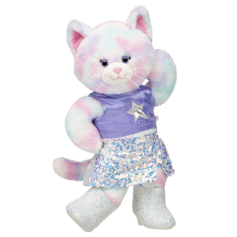 Pastel Swirl Kitty Stuffed Animal & Sequin Outfit Gift Set - Build-A-Bear Workshop®