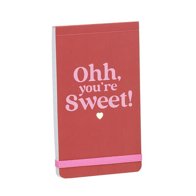 Ohh, You're Sweet! Red and Pink Notepad