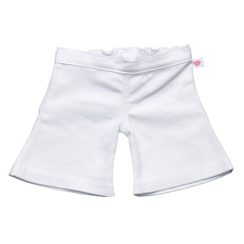 White Denim Flare Jeans by Build-A-Bear