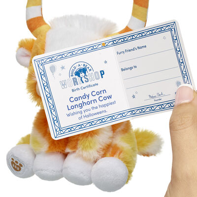 Build-A-Bear Mini Beans&reg; Candy Corn Highland Cow Soft Toy