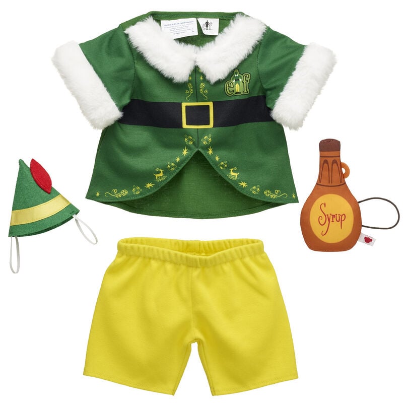 Online Exclusive Buddy the Elf&trade; Costume and Syrup Wristie Bundle - Build-A-Bear Workshop&reg;