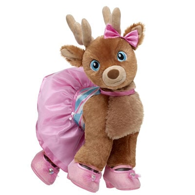 Glisten and the Merry Mission Santa's Reindeer Plush with Peppermint Dress