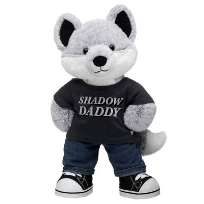 Silver Fox Soft Toy Shadow Daddy Gift Set