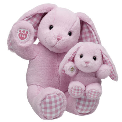Pink Gingham Pawlette&trade; Bunny Plush with Mini Bean&reg;