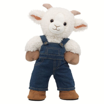 Goat Soft Toy Farm Overalls Gift Set