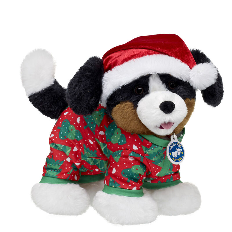 Promise Pets&trade; Bernese Mountain Dog Stuffed Animal Santa Gift Set - Build-A-Bear Workshop