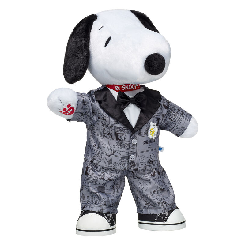 Peanuts&reg; Snoopy Plush with Flappy Ears, 75th Anniversary Suit & Shoes - Build-A-Bear Workshop&reg;
