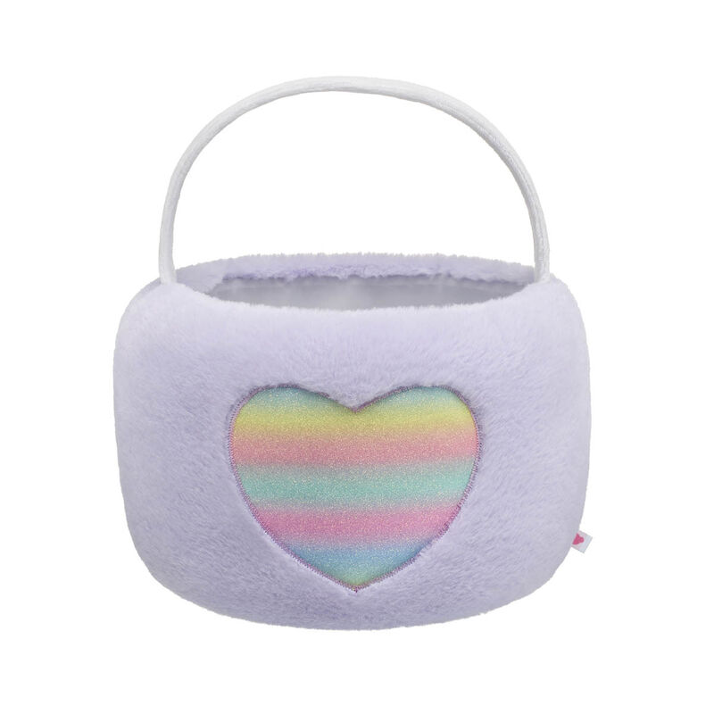 Online Exclusive Purple Pastel Heart Easter Basket