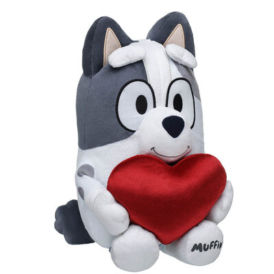 Muffin Plush Puppy with Heart Wristie