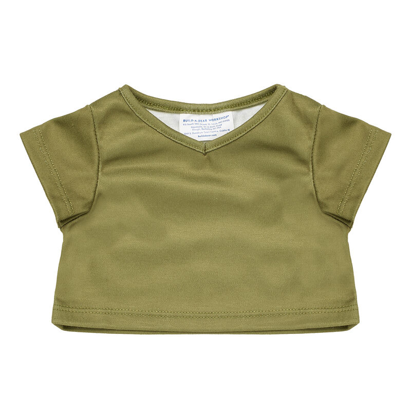 Green V-Neck T-Shirt - Shop Online at Build-A-Bear®