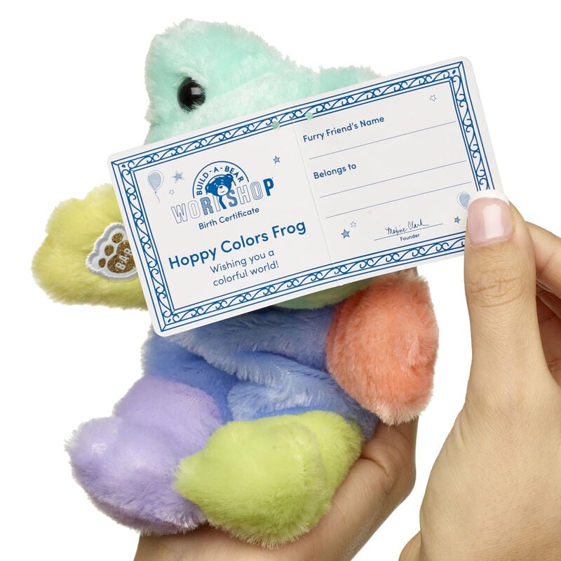 Mini Beans Hoppy Colors Frog Stuffed Animal - Build-A-Bear Workshop&reg;