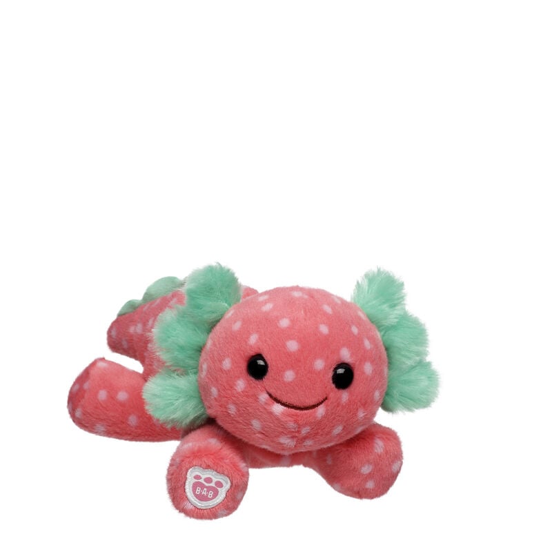 Build-A-Bear Mini Beans Strawberry Axolotl Stuffed Animal plush by Build-A-Bear