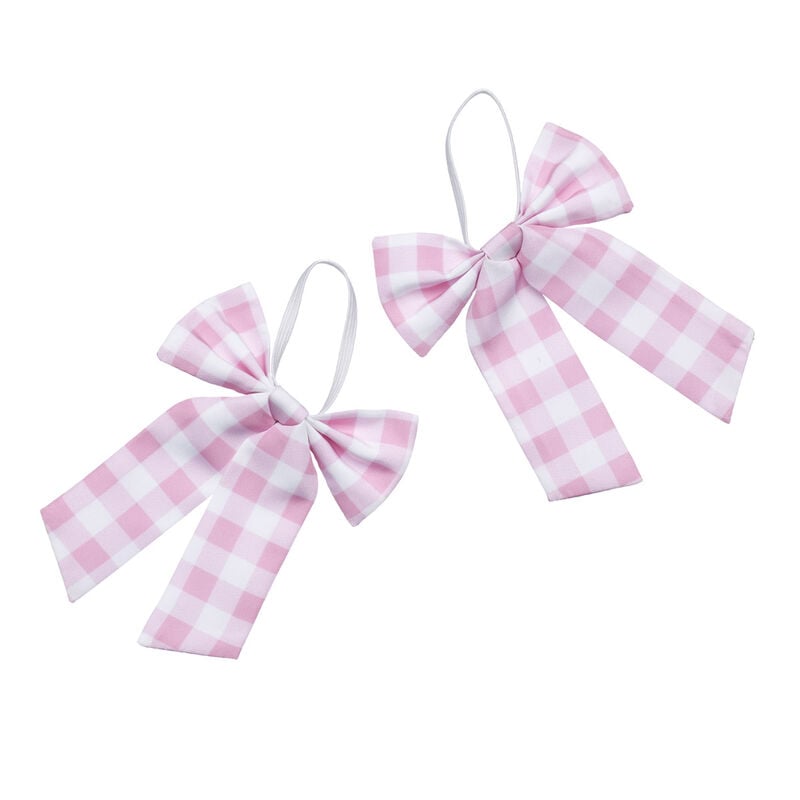 Pink Gingham Ear Bows by Build-A-Bear