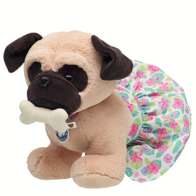 Promise Pets&trade; Pug Soft Toy Tropical Gift Set with Bone