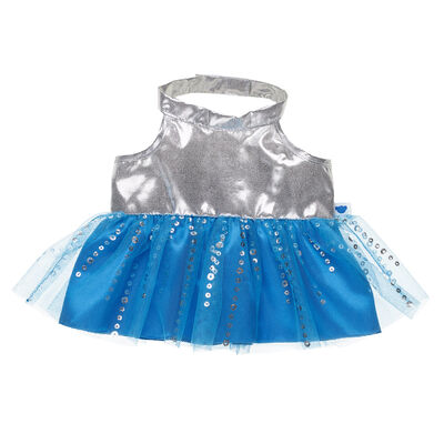 Silver and Blue Dress