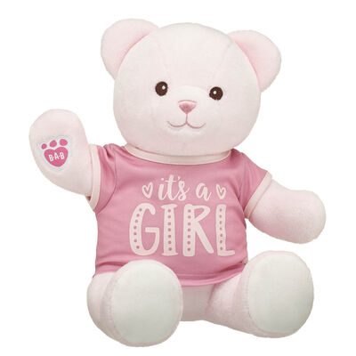 Baby Pink Teddy Bear "It's a Girl" Gift Set