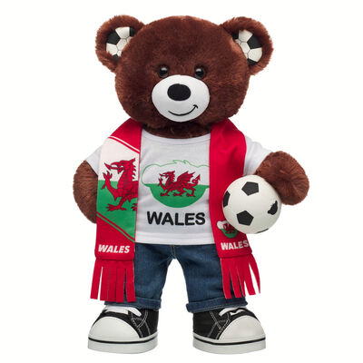 Let's Goal Bear Wales Football Gift Set