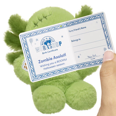 Build-A-Bear Mini Beans® Zombie Axolotl Soft Toy