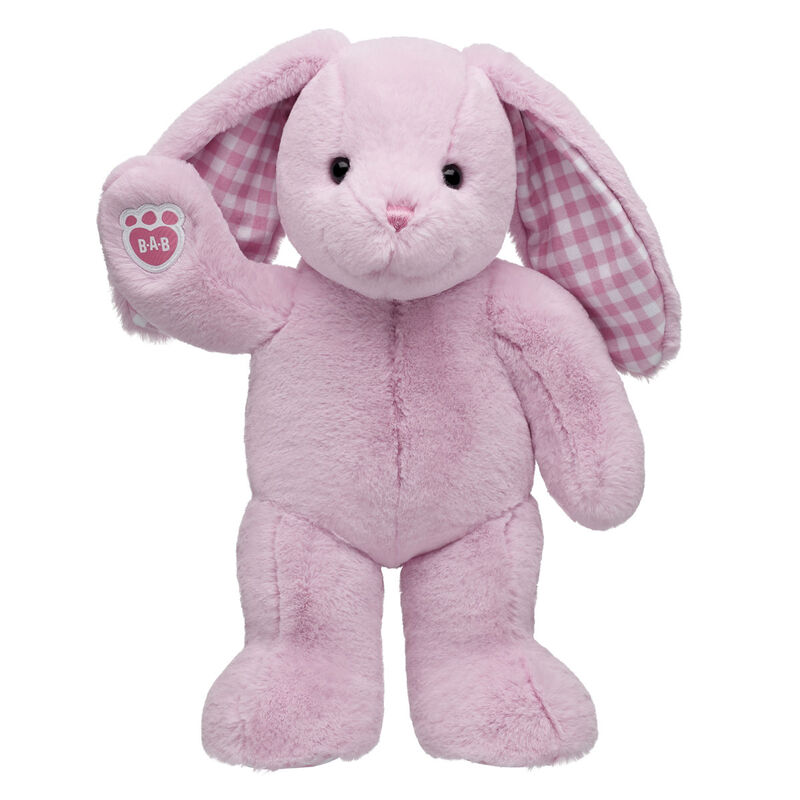 Pink Gingham Pawlette Bunny Plush plush by Build-A-Bear
