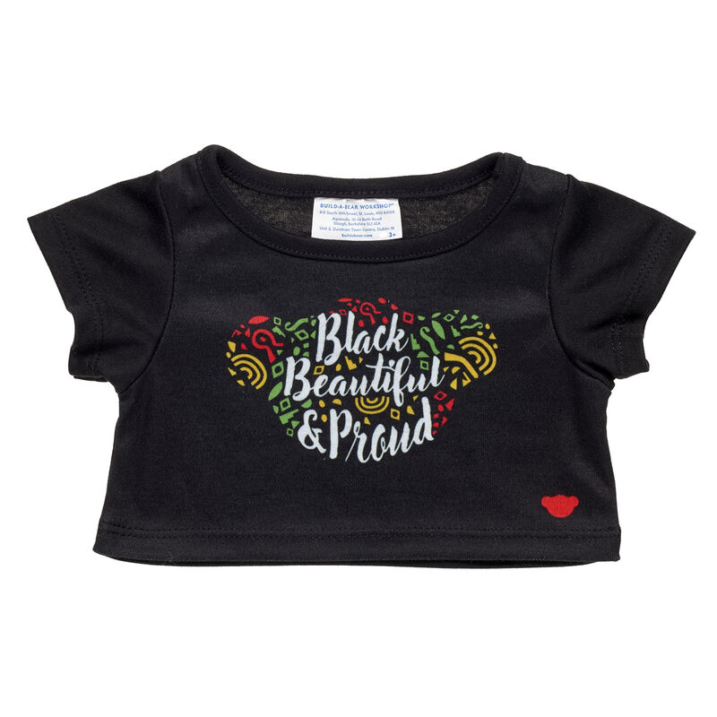 "Black, Beautiful & Proud" T-Shirt for Stuffed Animals - Build-A-Bear Workshop®